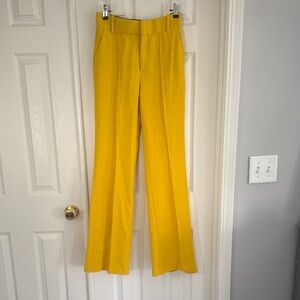 Zara Vibrant Yellow Flare Pants